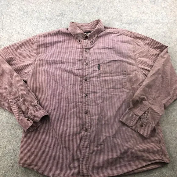 Vintage Abercrombie Fitch Shirt Men XL Red Check Long Sleeve Button Up - Picture 2 of 11